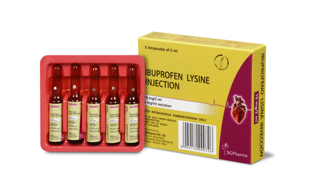 Ibuprofen Lysine Injection (INN) » SGPharma