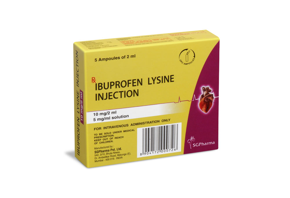 Ibuprofen Lysine Injection (INN) » SGPharma