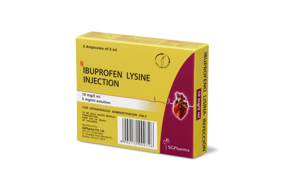 Ibuprofen Lysine Injection (INN) » SGPharma