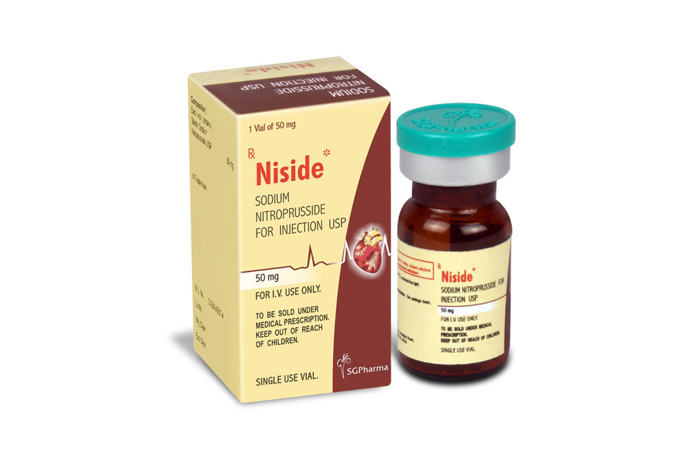 NISIDE Sodium Nitroprusside for Injection USP » SGPharma