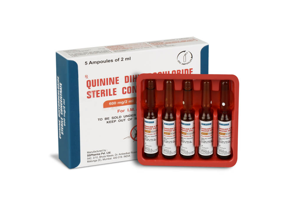 Quinine Dihydrochloride Sterile Concentrate B.P. » SGPharma